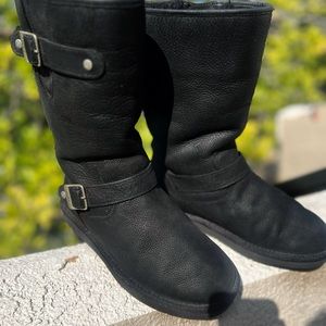 UGG Black Sutter Boots Moto size 8